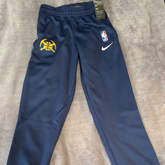 NWT Nike NBA Denver Nuggets Dri-Fit Warm Up Pants Size Small - Picture 1 of 5